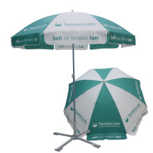 Luxury Foldable Parasol Big Size Outdoor Promotional Umbrella Factory Direct Custom Printed Beach Parasol